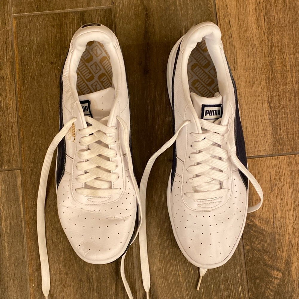 COPY - Puma GV Special men’s size 12 US sneakers.  Leather upper.  White with n…